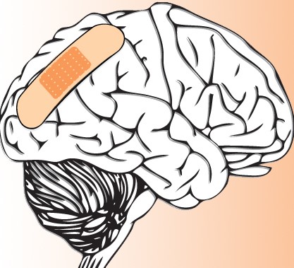bandaid on brain work-related injury
