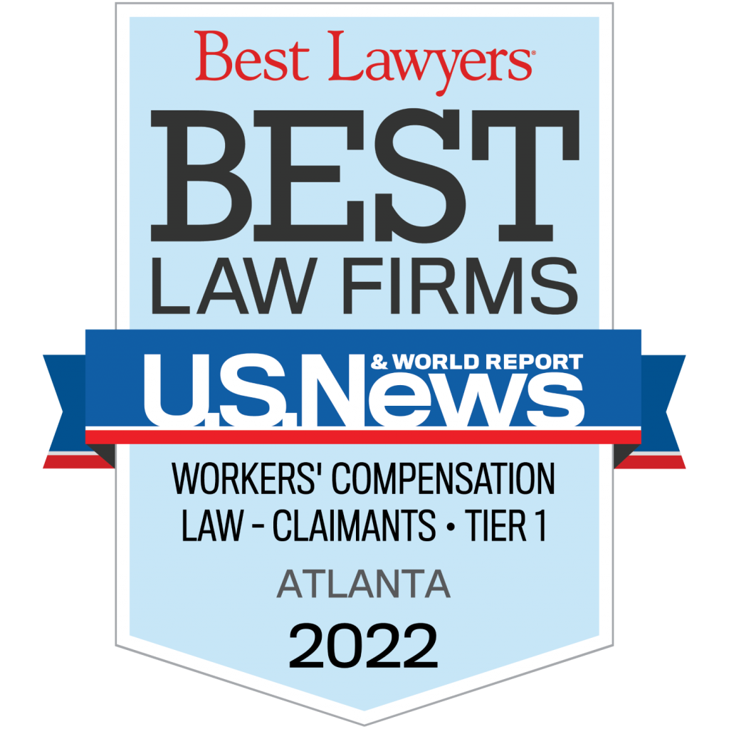 U.S. News and World Report Best Law Firm for workers' compensation award