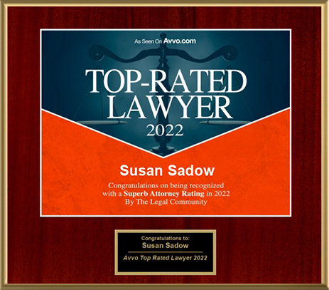 Avvo top rated attorney, Susan Sadow