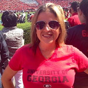 Heather D. Froy at a University of Georgia football game