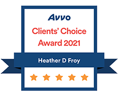 Heather D. Froy Avvo Clients Choice Award 2021
